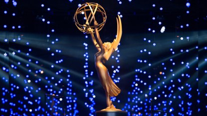 Emmy Award trophy in lights