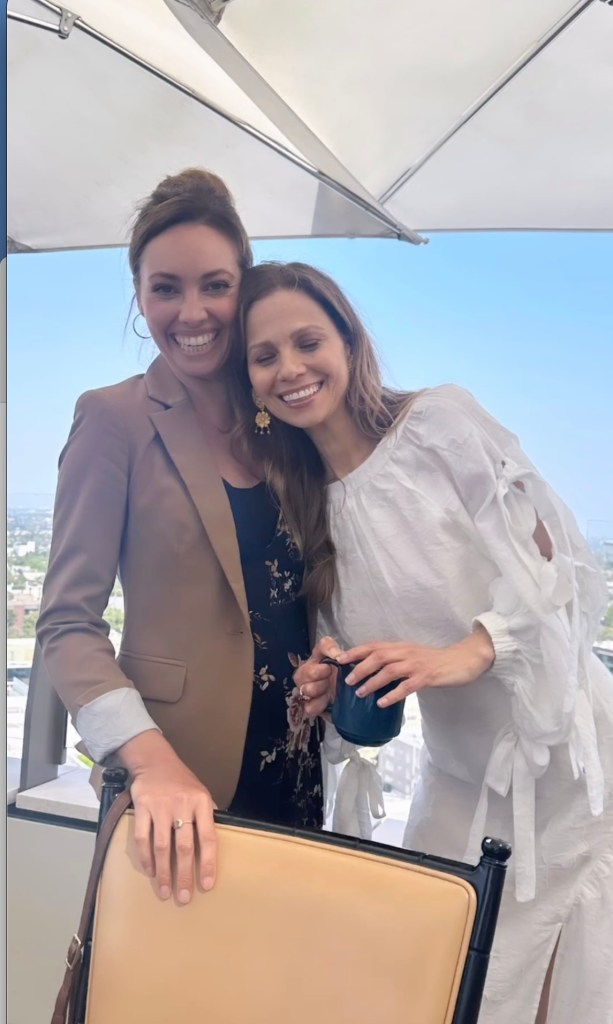 Emily O'Brien and Tamara Braun at the Daytime Emmy lunch